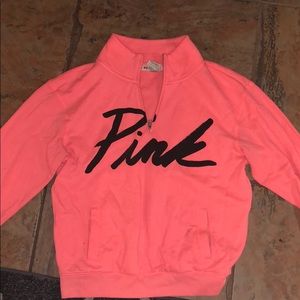 Pink Victoria secret quarter zip